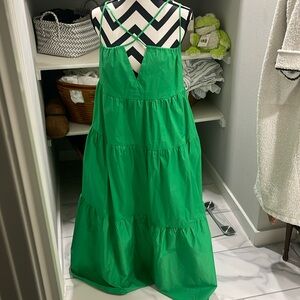 Maxi green dress size M